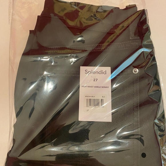 SPLENDID HIGH WAIST COATED SKINNY ANKLE JEAN NWT SIZE 23,26 - Picture 8 of 8